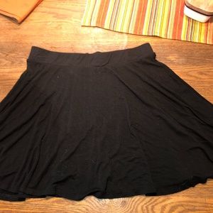 Aerie Black Skater Skirt